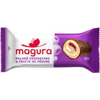 Magura | Rulada cu chesse cake si fructe de padure 35g