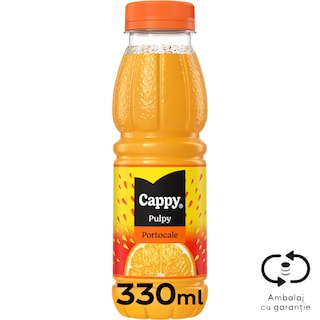 Cappy Pulpy | Bautura racoritoare cu suc de portocale 330ml