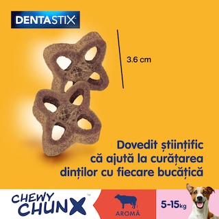 Pedigree | DentaStix | Hrana complementara pentru caini, 5-15kg, 68g