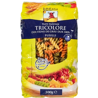 Baneasa | Fusilli Tricolore grau dur 500g
