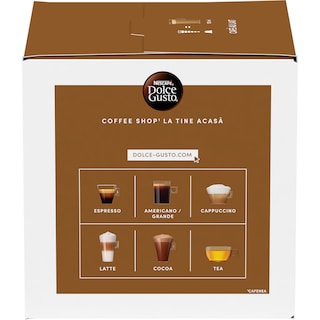 Nescafe | Dolce Gusto | Cafea Cafe au lait, 16 capsule