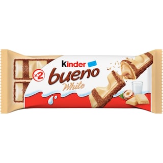 Kinder Bueno | Napolitana glazurata cu ciocolata alba 39g