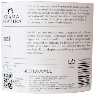 Cervus Cepturum | Vin rose demisec  0.75L