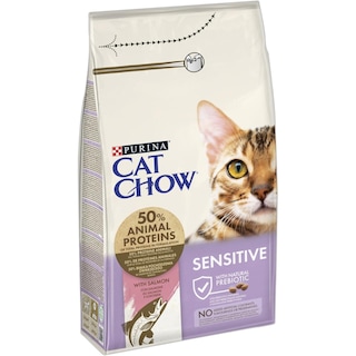 Cat Chow | Hrana uscata pentru pisici cu sensibilitate, cu somon 1.5kg