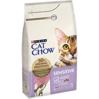Cat Chow | Hrana uscata pentru pisici cu sensibilitate, cu somon 1.5kg