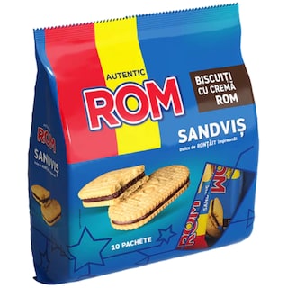 Rom | Biscuiti sandvis cu crema rom 360g