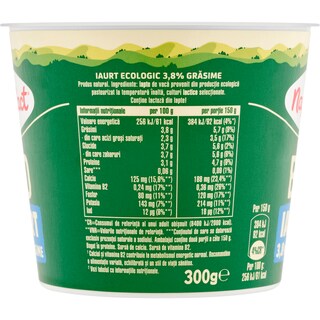Napolact Bio | Iaurt natural 3.8% grasime 300g