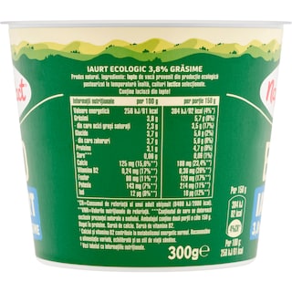 Napolact Bio | Iaurt natural 3.8% grasime 300g