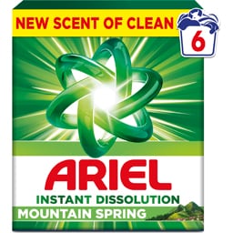 Ariel | Detergent pudra Mountain Spring, 6 spalari 390g