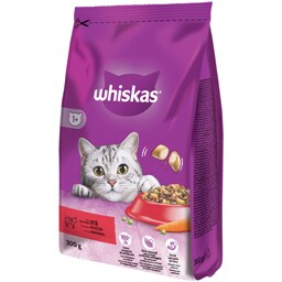Whiskas | Hrana uscata pentru pisici, cu vita 300g