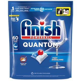 Finish | Quantum | Detergent pentru masina de spalat vase, 60 capsule