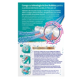 Corega | Tablete efervescente pentru curatarea protezei dentare Bio Formula