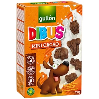 Gullon | Biscuiti mini de cacao Dibus, fara lactoza 250g