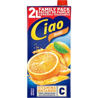 Ciao | Bautura racoritoare necarbogazoasa cu suc de portocale 2L