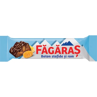 Fagaras | Baton de ciocolata cu stafide si crema de rom 30g