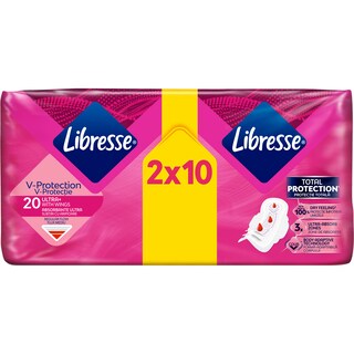 Libresse | Absorbante Ultra Normal Duo, 20 bucati