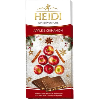 Heidi | Ciocolata cu lapte, cu mar si scortisoara 90g