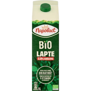Napolact Bio | Lapte 3.8% grasime 1L