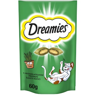Dreamies | Recompense pentru pisici, cu aroma de iarba piscii 60g