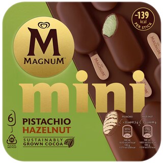 Magnum | Mini | Inghetata mini fistic si alune 6x55ml