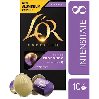 L'or | Cafea Espresso Lungo Profondo 8, 10 capsule