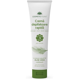 Cosmetic Plant | Crema depilatoare rapida cu extract natural de aloe vera 150ml