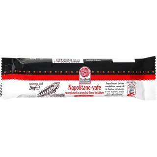 Gusturi romanesti | Napolitane-vafe cu umplutura cu aroma de fructe de padure 26g