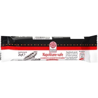 Gusturi romanesti | Napolitane-vafe cu umplutura cu aroma de fructe de padure 26g