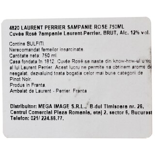 Laurent Perrier | Sampanie brut rose  0.75L
