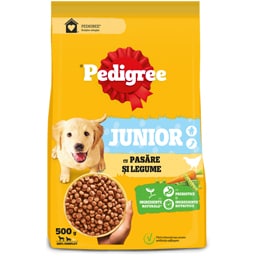 Pedigree | Hrana uscata pentru catei cu pui si legume 500g