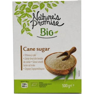 Nature's Promise | Zahar brut din trestie de zahar bio 500g