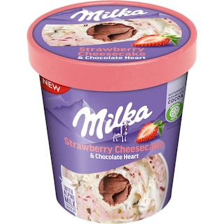 Milka | Inghetata Strawberry Cheesecake 338g