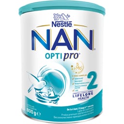 NAN Optipro | Lapte praf de continuare pentru bebelusi NAN OPTIPRO 2, de la 6 luni 800g