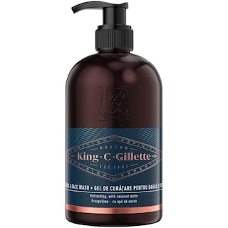 King C Gillette | Gel de curatare pentru barba si fata 350ml