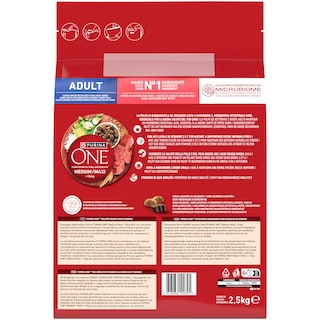 Purina One | Hrana caini vita,orez,adult 2.5kg