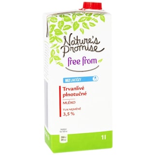 Nature's Promise Free From | Lapte UHT fara lactoza 3.5% grasime 1L