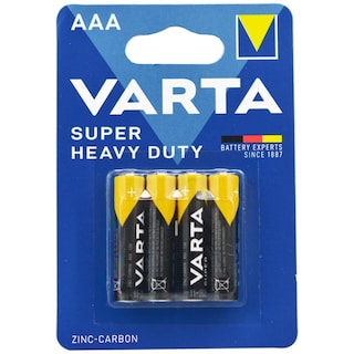 Varta | Baterii Super Heavy Duty AAA, 4 bucati