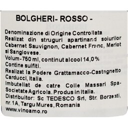 Grattamacco | Vin rosu Bolgheri Rosso 0.75L