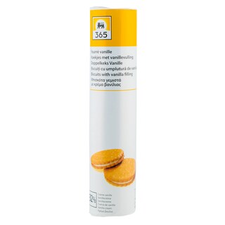 365 | Biscuiti cu umplutura cu aroma de vanilie 500g