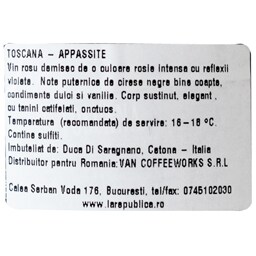 BARBANERA | Vin rosu demisec Toscana Leggermente Appassite 0.75L