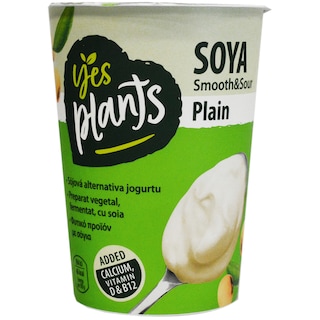 Yes Plants | Iaurt vegetal, cu soia si vitamine 500g