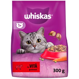 Hrana uscata pentru pisici, cu vita 300g