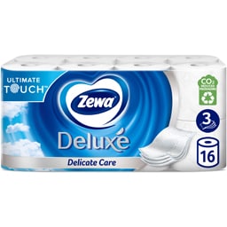 Zewa | Hartie igienica Deluxe Delicate Care, 3 straturi, 16 role