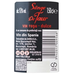 Sange de Taur | Vin rosu dulce 1.5L