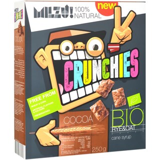 Milzu | Cereale Crunchies Bio cu cacao 250g