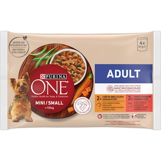 Purina One | Mini | Hrana umeda pentru caine adult, cu pui 4x85g