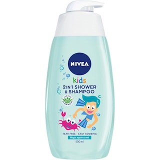 Nivea Kids | Sampon si gel de dus 2in1 cu mar pentru copii 500ml