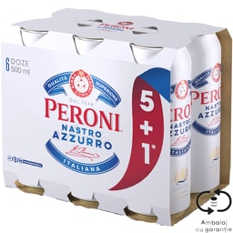 Peroni Nastro Azzurro | Bere blonda 5+1 x 0.5L