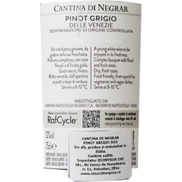 Cantina Di Negrar | Vin alb sec Pinot Grigio 0.75L