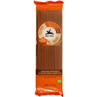 Alce Nero | Paste Linguine bio din grau dur integral si linte 500g